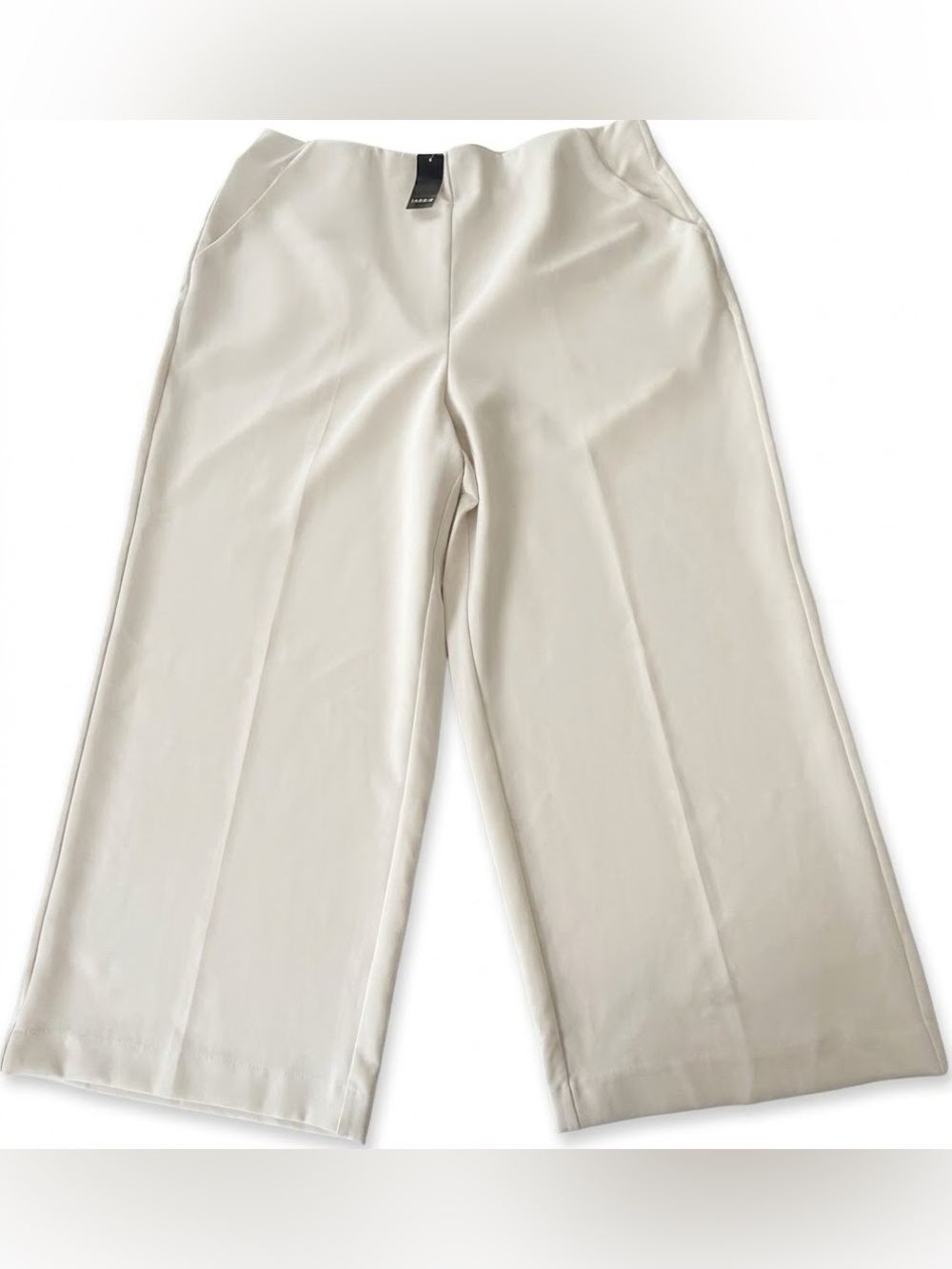 Torrid Wide-Leg Women's Pull On Pants in Cream 3 Short